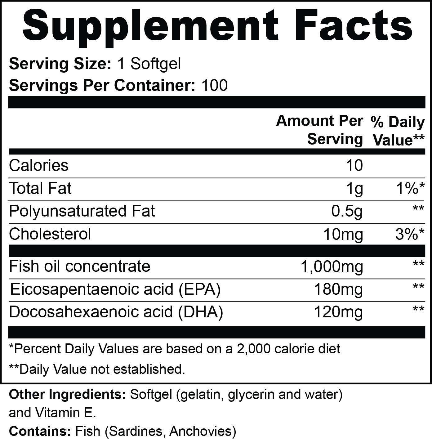Ultra Omega-3 EPA 180mg + DHA 120mg